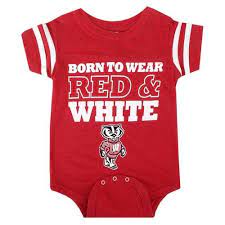 Wisconsin Badgers Infant Vintage Born To Wear Onesie Uwshop Com