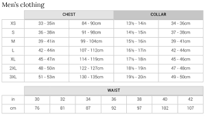 75 Explicit American Jacket Size Chart