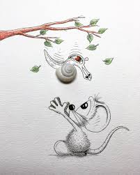 Gotcha Apredart Rikiki George Snail Mouse Art Artsy Artist Artw Mouse Drawing Unique Drawings Art