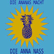 Die Ananas macht die Anna nass Stern Orange Blau' Brotdose | Spreadshirt