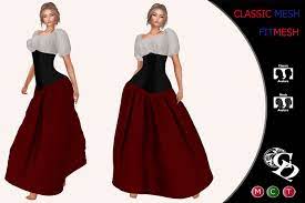Target.com has been visited by 1m+ users in the past month Second Life Marketplace C N Medieval Underbust Corset Dress Alema