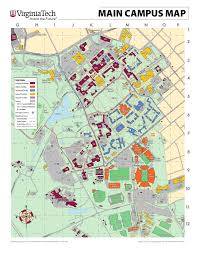 Virginia tech, blacksburg, va | higher education. Main Campus Map Maps Locations Virginia Tech