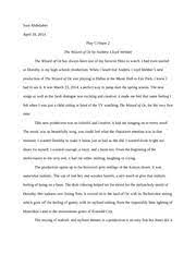 Download 15 of best screenplay examples from each of the major genres: Play Critique 2 This Is What I Have So Far Its In Purple Play Critique Format Turn This Assignment In Through Turnitin On Blackboard General Course Hero