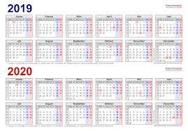 Bahagian urus tadbir akademik 4. Zweijahreskalender 2019 Und 2020 Als Pdf Vorlagen Zum Ausdrucken