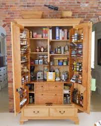 oak kitchen pantry storage cabinet