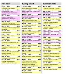 Northeastern University Academic Calendar 2021 2022