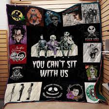 Edward scissorhands is tim burton's favorite film that he has ever created. Beetlejuice Edward Scissorhands And Jack Skellington Quilt Blanket 01765 Groveblankets