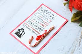 Attach a candy cane to it with some red or green tape or punch a hole in the card and run some ribbons through it with the candy. Legend Of The Candy Cane Printable Viva Veltoro