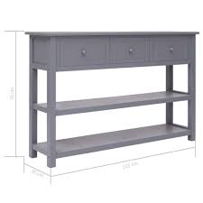 It must also assess what kind of sofa is going to. Vidaxl Wooden Sideboard 3 Drawers Grey Console Table Side Storage Cabinet On Onbuy