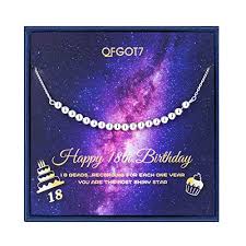 Our birthday gift ideas for girls include cute ts and apparel, personalized room decor, backpacks, and keepsake boxes. Buy 18th Birthday Gifts For Girls Milestone 18th Birthday Necklace Bold 18 Year Old Girl Gifts Sterling Silver Beaded Necklace 18th Birthday Gift Ideas At Amazon In