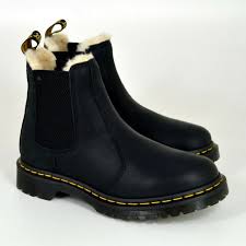 Dr.martens 2976 leather chelsea dealer boots made in england uk 9 eu 43 (doc368). Dr Martens Leonore Damen Stiefelette Burnished Wyoming Black 36 Gunstig Kaufen Ebay