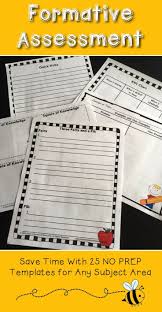 Formative Assessment No Prep Templates Are A Great Time Saver Let S Face It We Could Al Formative Assessment Formative Assessment Tools Assessment Strategies