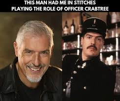 Good Moaning!" Arthur Bostrom is looking fantastic at 69! Best known for  his unforgettable role as Officer Crabtree in 'Allo 'Allo!, his comedic  timing and hilariously 'Fronch' accent had us all in