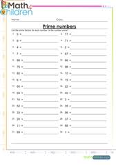 Determine if the number on the card is a prime number of a composite number. 6th Grade Math Worksheets Pdf Grade 6 Math Worksheets Pdf