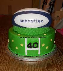 Ballon De Rugby Gateau De Rugby Decors Pate A Sucre Idee Gateau