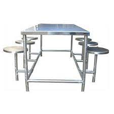 Sanitt is the leading manufacturer, exporter and supplier of canteen table which is used in various industries like pharmaceutical, food & chemical industries. Silver Stainless Steel Ss Dining Table For Hotel Restaurant Etc Rs 23000 Piece Id 15689032091
