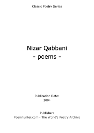 Last night he beat me again, and it was worse than all of the other times; Https Www Poemhunter Com I Ebooks Pdf Nizar Qabbani 2004 9 Pdf