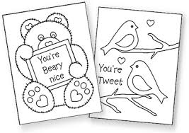 There are coloring pages of flowers, animals, hearts, robots, rainbows, and even unicorns. Valentine Exchange Cards Free Coloring Cards Include 2 Jokes Each Jokes Are So Valentine Coloring Pages Valentine Exchange Cards Valentine S Cards For Kids
