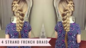 With 4 strands, you can still do a lot of your favorite 3 strand fancy hairstyles. 4 Strand French Braid By Sweethearts Hair Youtube