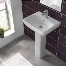 semi pedestal bathroom sink