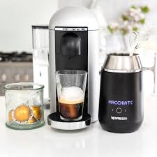 Making Nespresso On Ice Macchiato Using The Nespresso Barista Coffee And Milk Recipe Maker And Nespresso Vertuo Iced Coffee Maker Iced Coffee Machine Nespresso