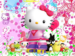 Gambar hello kitty hitam putih untuk mewarnai. Hello Kitty Wallpapers Bergerak Wallpaper Cave