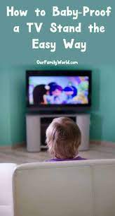 How To Baby Proof A Tv Stand Keep Baby Safe From Lurking Dangers In Nov 2021 Ourfamilyworld Com