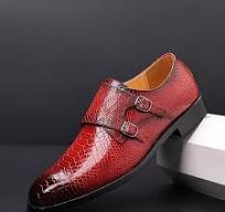 Men's Casual Business Shoes Snakeskin Grain Microfiber ...