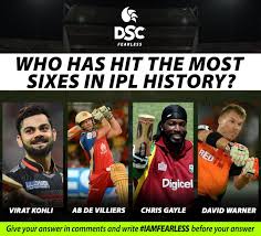Who Has Hit The Most Sixes In Ipl History Dsc Cricket Sports Ab De Villiers David Warner Ipl
