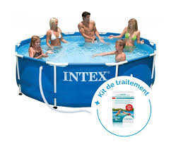 Pack Piscine Tubulaire Intex Metalframe 3 66 X 0 76 M Traitement Pour Piscines 10 M Avis Et Prix Manomano