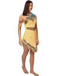 Masque adulte tête princesse belle. Pocahontas De Disney Deguisement Adulte Party City