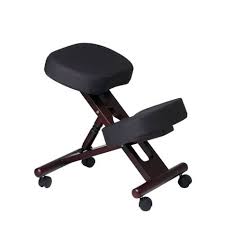 The ergonomic kneeling chair is a trend setting option for people who want to support their body's natural posture. Office Star Mahogany Wood Ergonomic Kneeling Chair Officechairs Com