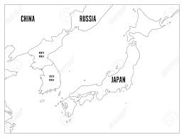 Der koreakrieg (1950 bis 1953) besiegelte die spaltung der koreanischen halbinsel. Politische Karte Der Koreanischen Und Japanischen Region Sudkorea Nordkorea Und Japan Schwarze Ubersichtskarte Mit Schwarzer Beschriftung Auf Weissem Hintergrund Vektor Illustration Lizenzfrei Nutzbare Vektorgrafiken Clip Arts Illustrationen