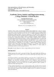 This semester, many bu students report pangs of loneliness amidst the coronavirus pandemic. International Review Of Social Sciences And Humanitiesacademic Stress Anxiety And Depression Among College Students A Brief Review Imelda Kumaraswamy Academia Edu
