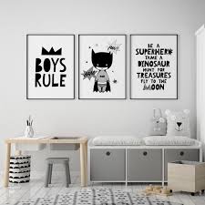 Nursery Decor Boys Rule Print Scandi Nursery Print Kids Etsy In 2020 White Kids Room Boys Room Decor Boys Bedroom Decor