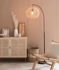 Black Metal And Beige Cotton Floor Lamp H166 Maisons Du Monde In 2020 Floor Lamps Living Room Lamps Living Room Table Lamps For Bedroom