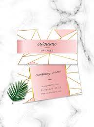 Copper metal business cards (starting @ $3.35 ea) start here. Rose Gold Geometric Line Business Card Design Template Image Picture Free Download 465475638 Lovepik Com