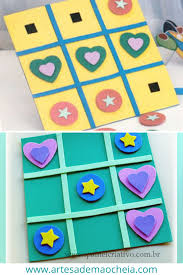 Jogo da velha formas geometricas. Brinquedos De Eva Para Educacao Infantil Artesa De Mao Cheia