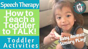 In spite of buying such speech therapy games for toddlers, the parent should understand the importance of child development and opt for toys that can be fun at different developmental age. Speech Therapy For Toddlers How To Teach A Toddler To Talk Toddler Activities Baby Animals Youtube