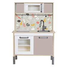 Die spielküche von ikea lässt sich einfach aufbauen und ist dank hochwertiger materialien sehr langlebig. Klebefolie Passend Fur Deine Ikea Kinderkuche Duktig Farbe Pflaume Kinderzimmer Dekoration Mobel Nicht Inklusive