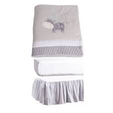 Markethouse Baby 3 Piece Crib Bedding Set Grey Toys R Us Canada