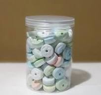 45pcs/set 85mm PET Plastic Clear Food Storage Jar 280ml Candy Biscuit Cans