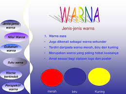 Warna yg kasat mata (transparan/tidak bisa di lihat oleh mata). Jenis Jenis Warna Warna Asas Juga Dikenali Sebagai Warna Sekunder Ppt Download