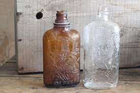 Strictly speaking, there's no such thing as a whiskey bottle in scotland. Old Glass Liquor Bottles Fancy Embossed Pattern Glass Wine Whiskey Bottle Flasks
