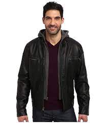 Calvin Klein Faux Leather Bomber Jacket W Knit Hood Cm499139 Faux Leather Bomber Jacket Bomber Jacket Black Coat Men