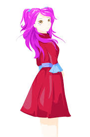 #fashion #anime #mensfashion #color #colorful #characters #characterdesign. Anime Girl With Purple Hair Eyes Brown And Red Outfit 1925808 Vector Art At Vecteezy