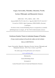 Maybe you would like to learn more about one of these? Pdf Tema Creatiei Continue In Eseurile De Teodicee Ale Lui Leibniz Continous Creation Theme In Leibnizian Essays Of Theodicy Romanian Version