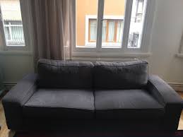 Ikea Acik Gri Yedek Kilifli Kivik Uclu Kanepe Modelleri Ve Fiyati Dekopasaj