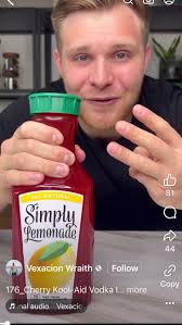 Cherry kool-aid infused Vodka