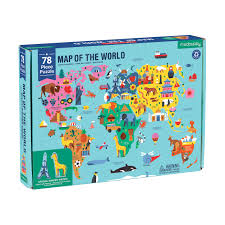 I am the finished product. Mudpuppy Kids Map Of The World 78 Piece Jigsaw Puzzle Reviews Temple Webster